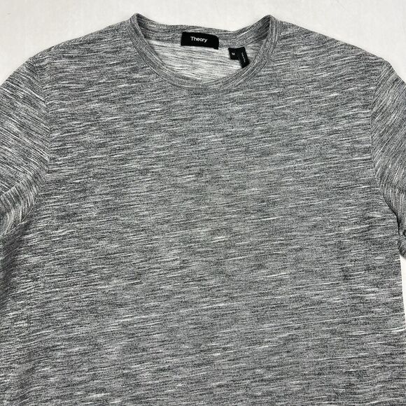Theory Claey O Gray Lounge Slub Crew Neck Short Sleeve Tee Men’s Medium - Picture 3 of 7